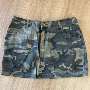 Camouflage Mini Skirt